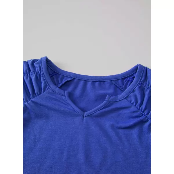 blibean Teen Girls Stylish Tshirt Kids Elastic Short Sleeve Tops Size 6-15 Years