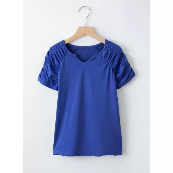 blibean Teen Girls Stylish Tshirt Kids Elastic Short Sleeve Tops Size 6-15 Years