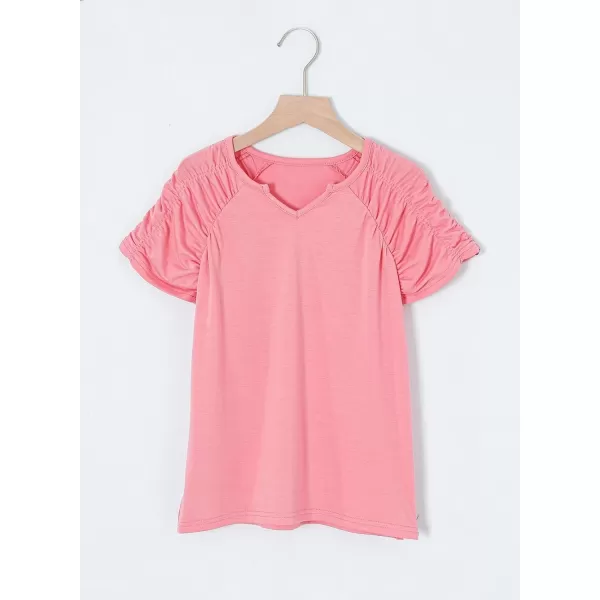 blibean Teen Girls Stylish Tshirt Kids Elastic Short Sleeve Tops Size 6-15 Years