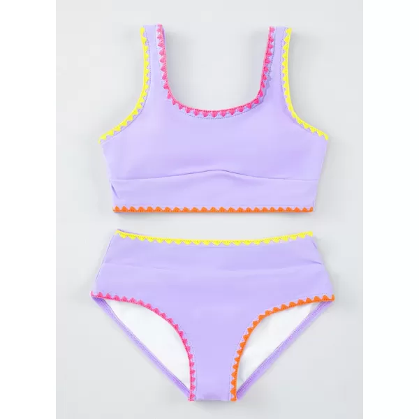 blibean Teen Girls Swimsuits Two Piece Bikini Sets with Chest Pad Size 6-15 Years