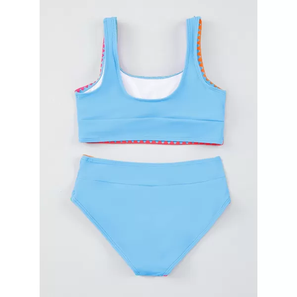 blibean Teen Girls Swimsuits Two Piece Bikini Sets with Chest Pad Size 6-15 Years