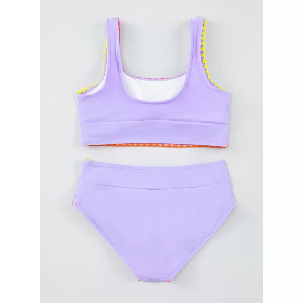 blibean Teen Girls Swimsuits Two Piece Bikini Sets with Chest Pad Size 6-15 Years