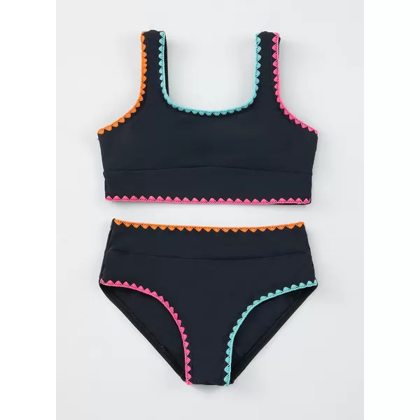 blibean Teen Girls Swimsuits Two Piece Bikini Sets with Chest Pad Size 6-15 Years