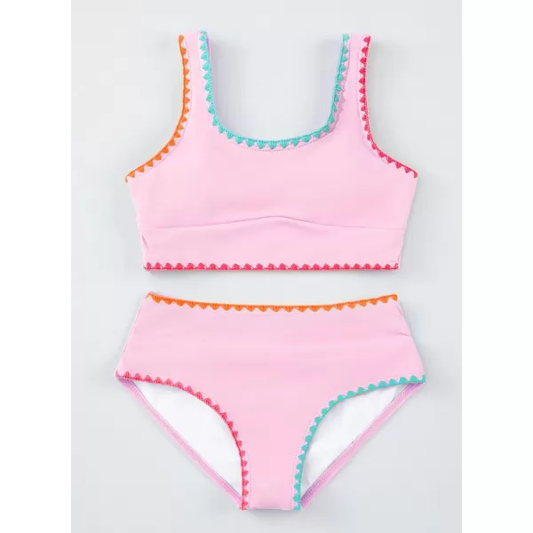 blibean Teen Girls Swimsuits Two Piece Bikini Sets with Chest Pad Size 6-15 Years