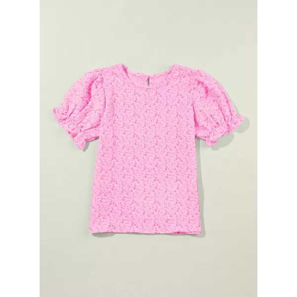 blibean Tween Girls 2024 Boho Floral Puff Sleeve Shirt Size 6-15 Years
