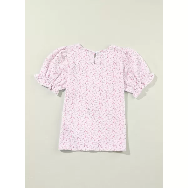 blibean Tween Girls 2024 Boho Floral Puff Sleeve Shirt Size 6-15 Years