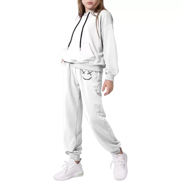 blibean Unisex Boys Girls Smile Sweat Suits Hoodies Pants Sets Size 4-15 Year Old