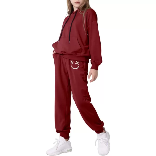 blibean Unisex Boys Girls Smile Sweat Suits Hoodies Pants Sets Size 4-15 Year Old