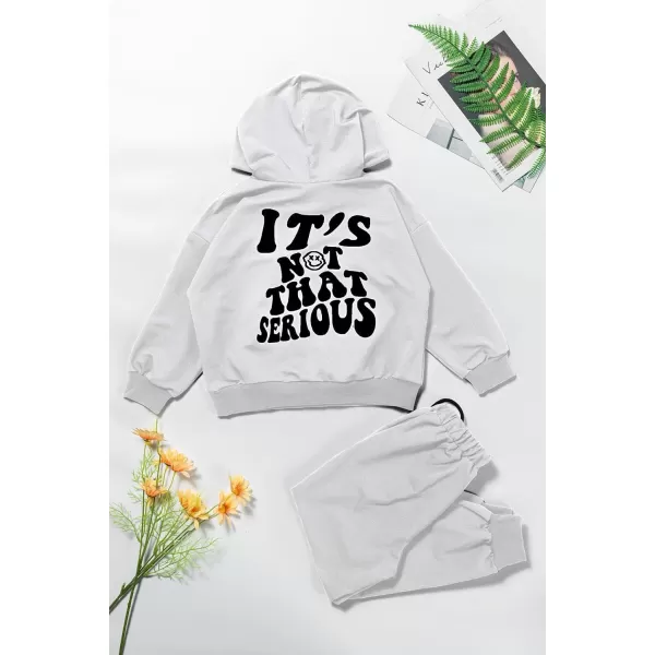 blibean Unisex Boys Girls Smile Sweat Suits Hoodies Pants Sets Size 4-15 Year Old