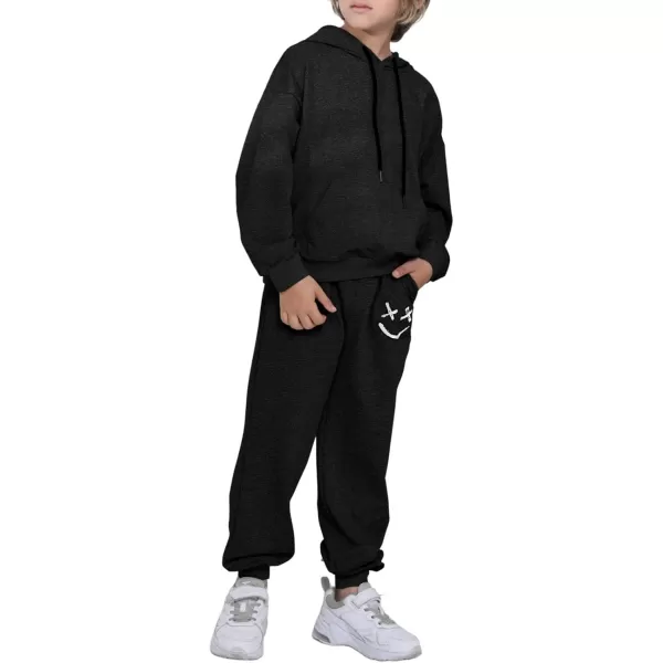 blibean Unisex Boys Girls Smile Sweat Suits Hoodies Pants Sets Size 4-15 Year Old