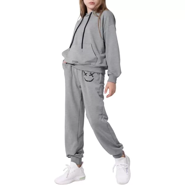 blibean Unisex Boys Girls Smile Sweat Suits Hoodies Pants Sets Size 4-15 Year Old