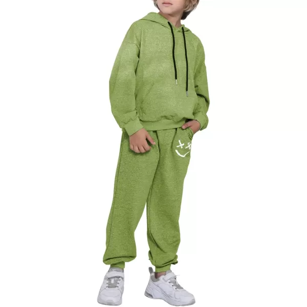 blibean Unisex Boys Girls Smile Sweat Suits Hoodies Pants Sets Size 4-15 Year Old