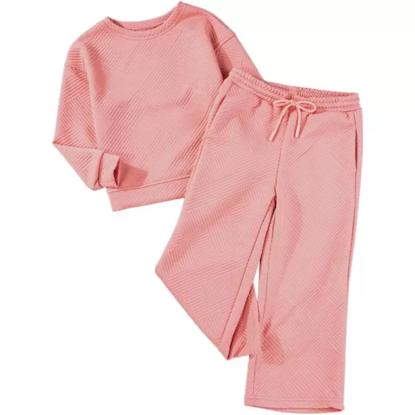 blibean Girls Fall Clothes Set Tween Rib Knit Sweatsuit Outfits Size 4-13 Years