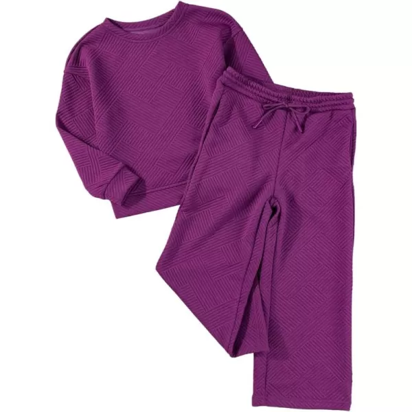 blibean Girls Fall Clothes Set Tween Rib Knit Sweatsuit Outfits Size 4-13 Years