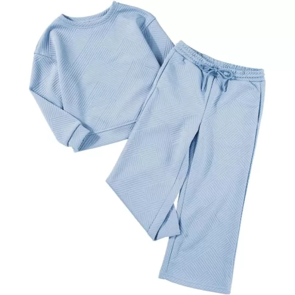 blibean Girls Fall Clothes Set Tween Rib Knit Sweatsuit Outfits Size 4-13 Years