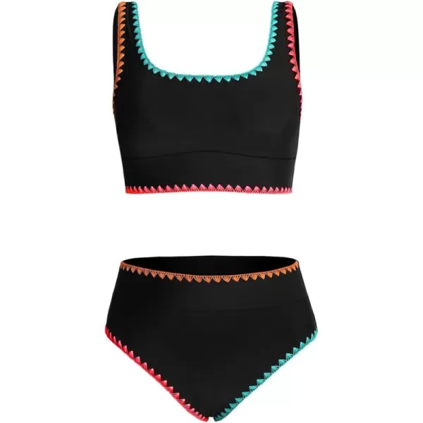 blibean Teen Girls Swimsuits Two Piece Bikini Sets with Chest Pad Size 6-15 Years