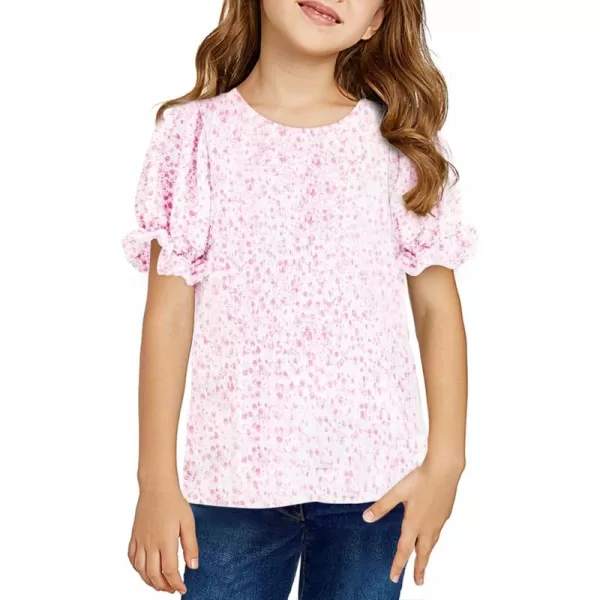 blibean Tween Girls 2024 Boho Floral Puff Sleeve Shirt Size 6-15 Years