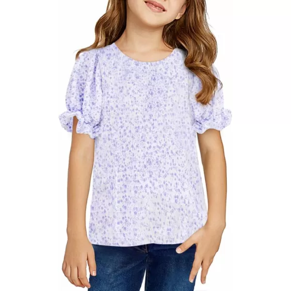 blibean Tween Girls 2024 Boho Floral Puff Sleeve Shirt Size 6-15 Years