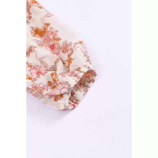 blibean Girl Flower Bell Sleeve Blouse Floral Fall Tops 4-15 Years