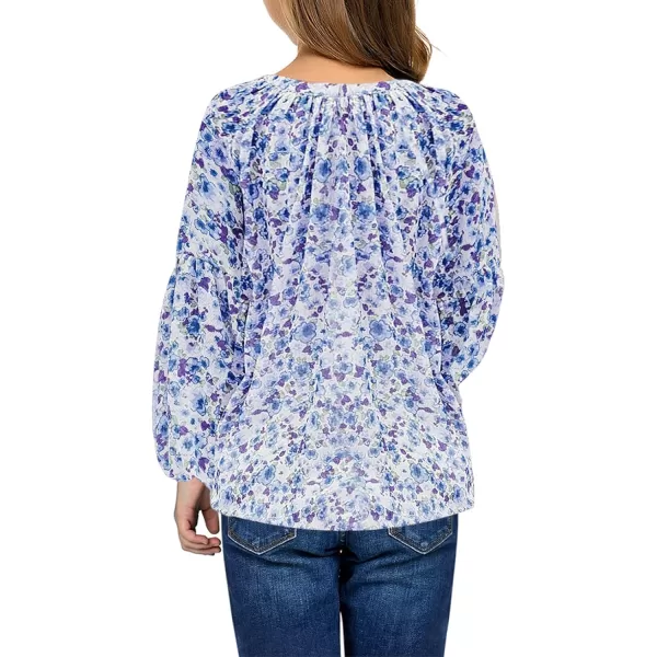 blibean Girl Flower Bell Sleeve Blouse Floral Fall Tops 4-15 Years