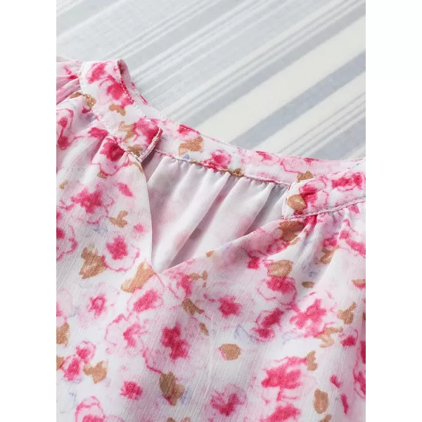 blibean Girl Flower Bell Sleeve Blouse Floral Fall Tops 4-15 Years