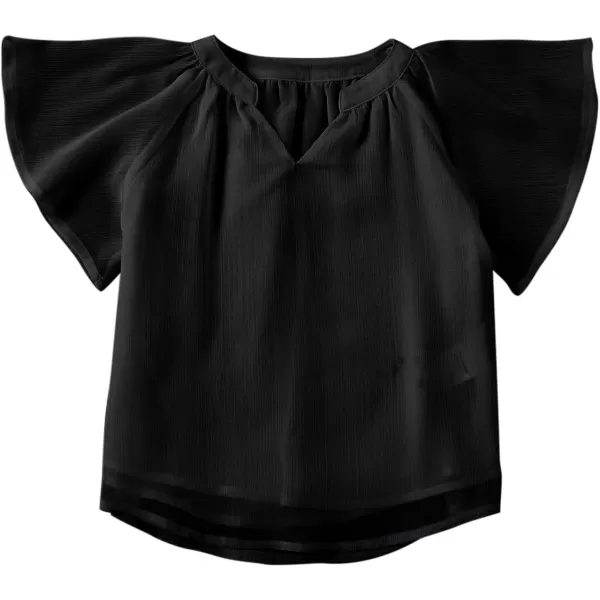 blibean Girl Flower Bell Sleeve Blouse Floral Fall Tops 4-15 Years