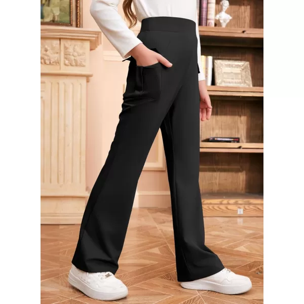 blibean Girls 2024 Flare Leg Pants Teen Uniform Bell Bottoms Size 6-15 Years