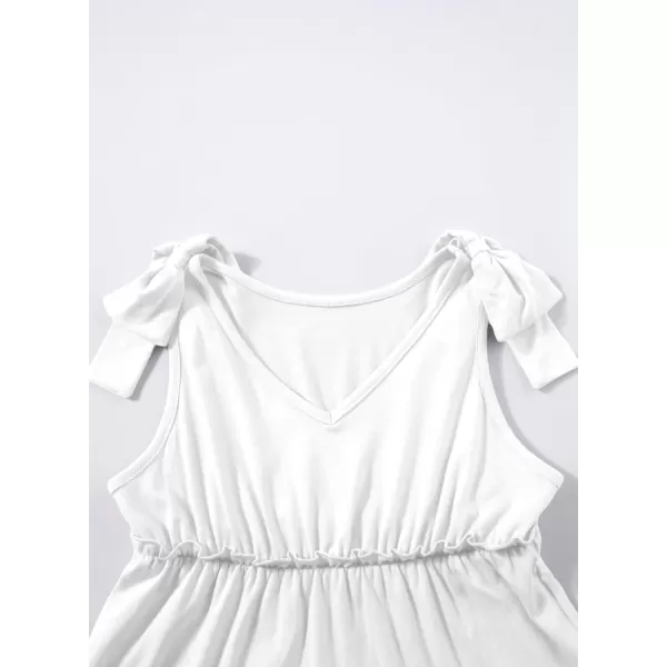 blibean Girls Boho Bow Strap Sleeveless Dress Kid Tiered Sundress Size 6-15 Years