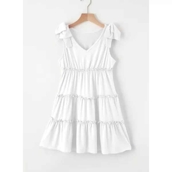 blibean Girls Boho Bow Strap Sleeveless Dress Kid Tiered Sundress Size 6-15 Years