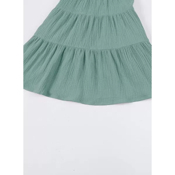 blibean Girls Cotton Long Sleeve Dresses Ruffled Boho Tiered Dress Size 6-15 Years