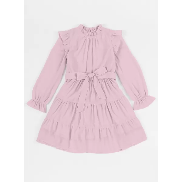 blibean Girls Fall Dresses Kids Girl Maxi Ruffle Long Sleeve Dress Size 4-15 Years