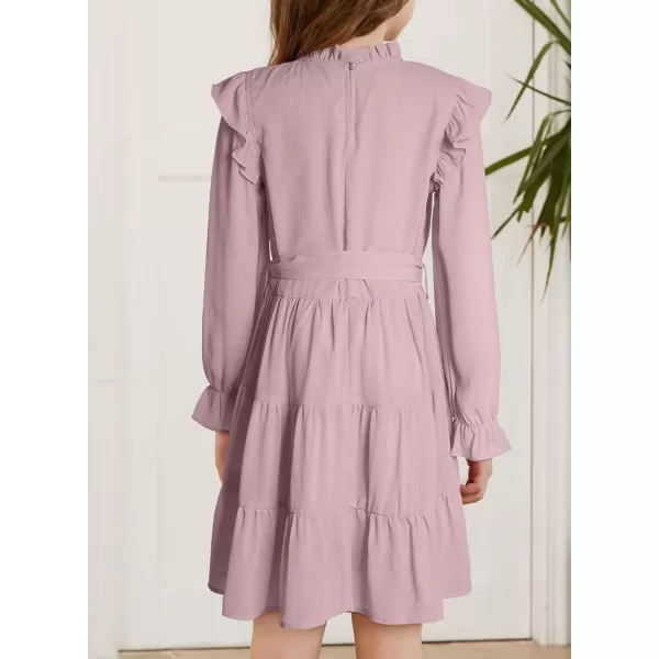 blibean Girls Fall Dresses Kids Girl Maxi Ruffle Long Sleeve Dress Size 4-15 Years