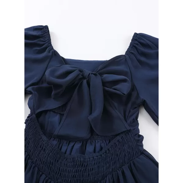 blibean Girls Long Sleeve Tie Back Dress Tween Fall Off Shoulder Dress Size 6-15 Years