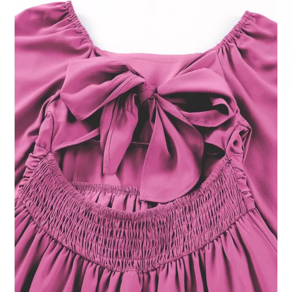 blibean Girls Long Sleeve Tie Back Dress Tween Fall Off Shoulder Dress Size 6-15 Years