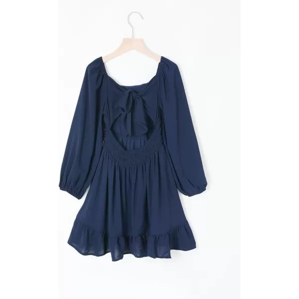 blibean Girls Long Sleeve Tie Back Dress Tween Fall Off Shoulder Dress Size 6-15 Years