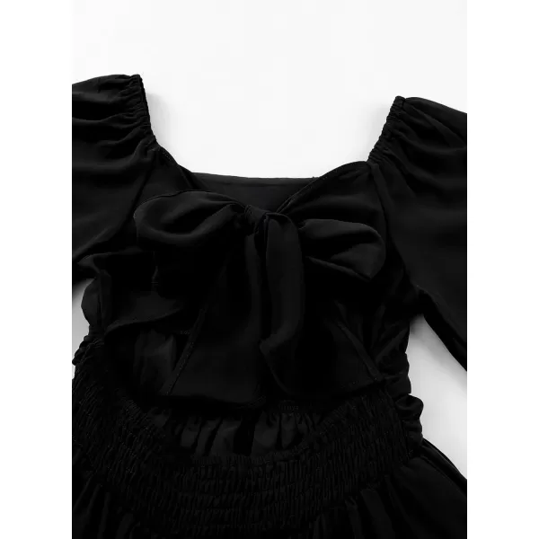 blibean Girls Long Sleeve Tie Back Dress Tween Fall Off Shoulder Dress Size 6-15 Years