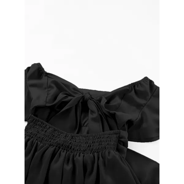 blibean Girls Summer Tie Back Dress Tween Kids Off Shoulder Dresses Size 4-13 Years