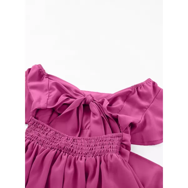 blibean Girls Summer Tie Back Dress Tween Kids Off Shoulder Dresses Size 4-13 Years