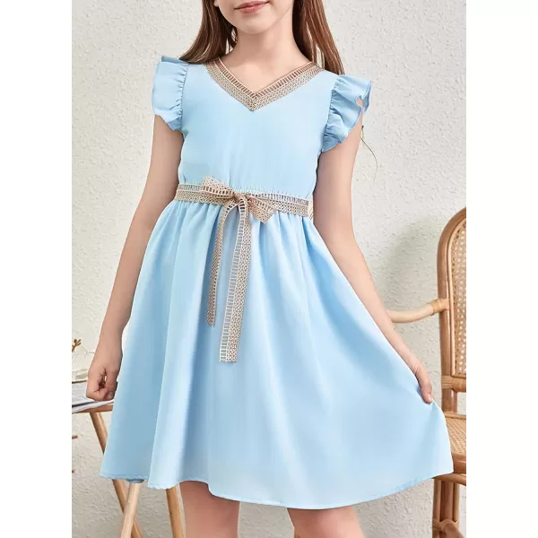blibean Tween Girls Elegant Dresses Kids Semi Formal Dress Size 6-15 Years