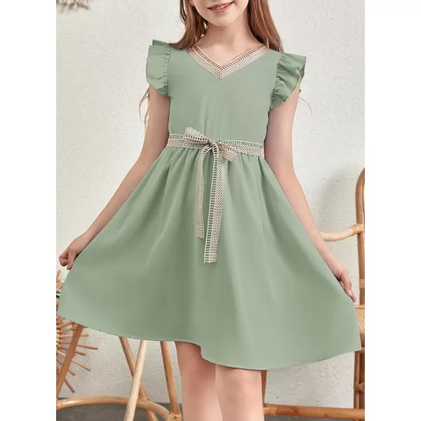 blibean Tween Girls Elegant Dresses Kids Semi Formal Dress Size 6-15 Years