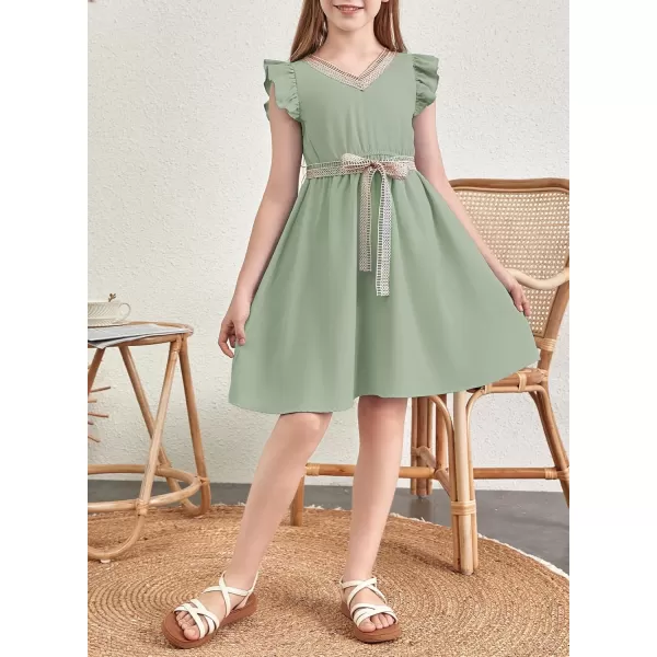 blibean Tween Girls Elegant Dresses Kids Semi Formal Dress Size 6-15 Years