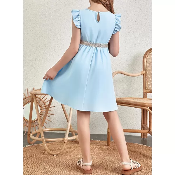 blibean Tween Girls Elegant Dresses Kids Semi Formal Dress Size 6-15 Years