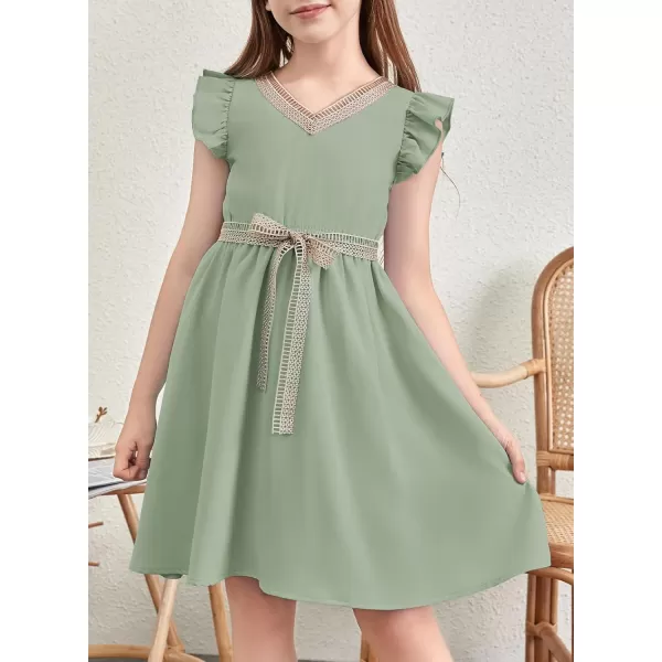 blibean Tween Girls Elegant Dresses Kids Semi Formal Dress Size 6-15 Years