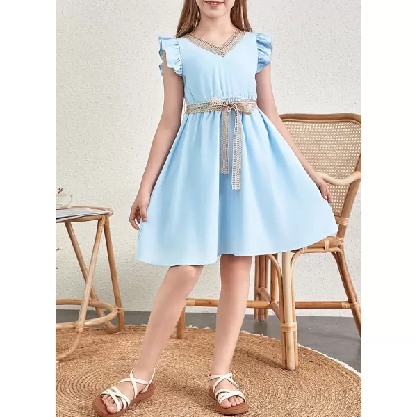 blibean Tween Girls Elegant Dresses Kids Semi Formal Dress Size 6-15 Years