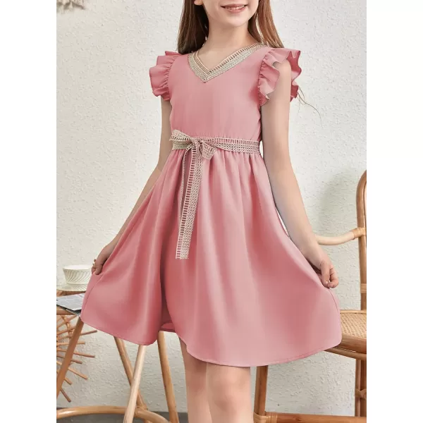 blibean Tween Girls Elegant Dresses Kids Semi Formal Dress Size 6-15 Years