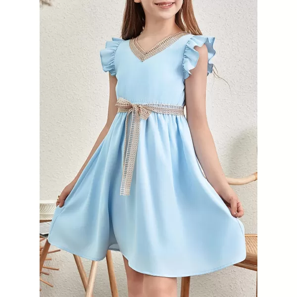 blibean Tween Girls Elegant Dresses Kids Semi Formal Dress Size 6-15 Years