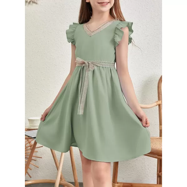 blibean Tween Girls Elegant Dresses Kids Semi Formal Dress Size 6-15 Years