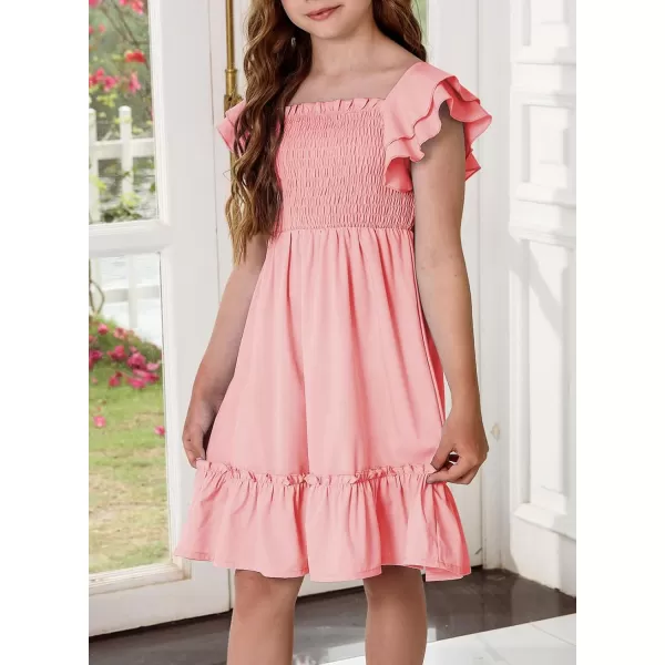 blibean Tween Girls Elegant Ruffle Sleeve Dresses Size 6-15 Years