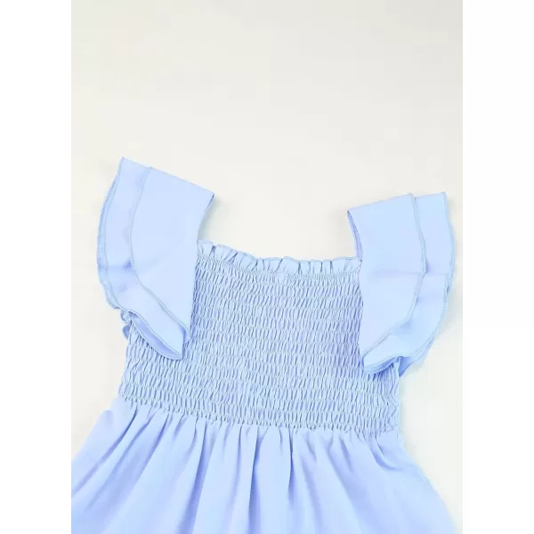 blibean Tween Girls Elegant Ruffle Sleeve Dresses Size 6-15 Years