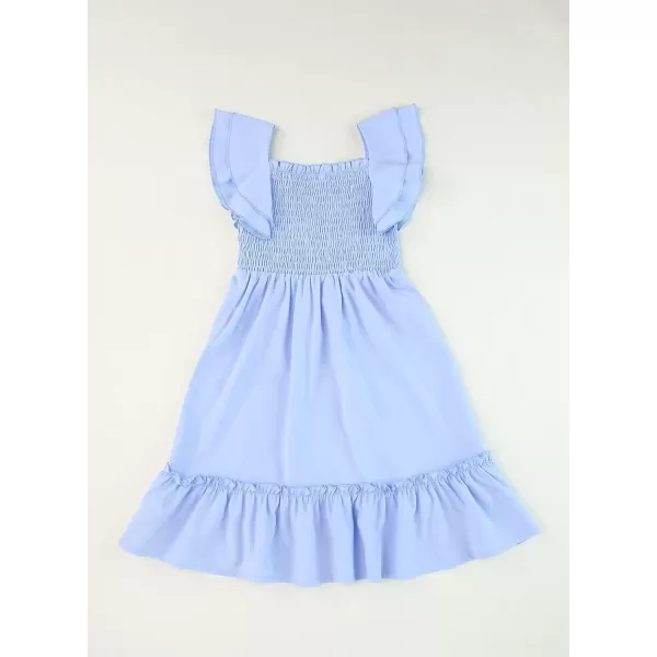 blibean Tween Girls Elegant Ruffle Sleeve Dresses Size 6-15 Years